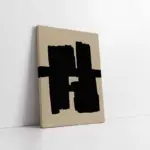 Siyah Krem Soyut | Kanvas Tablo | Cam Tablo | Mdf Tablo | B33276