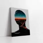 Kadın Ve Şehir | Kanvas Tablo | Cam Tablo | Mdf Tablo | B33277