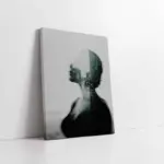 Kadın Ve Şehir | Kanvas Tablo | Cam Tablo | Mdf Tablo | B33278