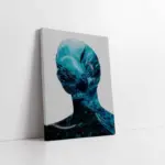 Kadın Ve Doğa | Kanvas Tablo | Cam Tablo | Mdf Tablo | B33283