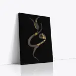 Soyut Desenli Lale Ve Vav | Kanvas Tablo | Cam Tablo | Mdf Tablo | B33290