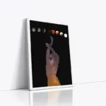 Kadın Ve Ayın Evreleri | Kanvas Tablo | Cam Tablo | Mdf Tablo | B33294