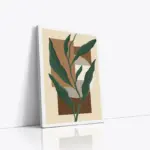 Geometrik Desenler Ve Bitki | Kanvas Tablo | Cam Tablo | Mdf Tablo | B33295