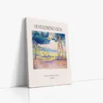 Henry Edmond Cross Manzara Üçlü Kanvas Tablo | Cam Tablo | Mdf Tablo Seti | B33367