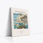 Frederick Childe Hassam Manzara Eserleri Üçlü Kanvas Tablo | Cam Tablo | Mdf Tablo Seti | B33368