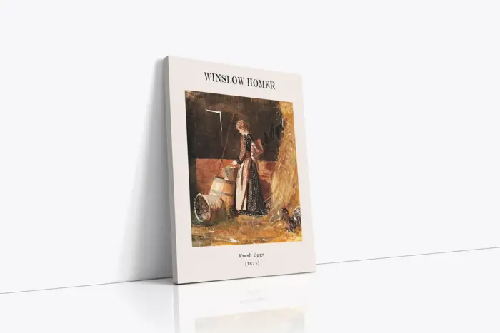 Winslow Homer Çiftlik Kızları Üçlü Kanvas Tablo | Cam Tablo | Mdf Tablo Seti | B33369 - Görsel 1