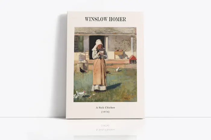 Winslow Homer Çiftlik Kızları Üçlü Kanvas Tablo | Cam Tablo | Mdf Tablo Seti | B33369 - Görsel 6
