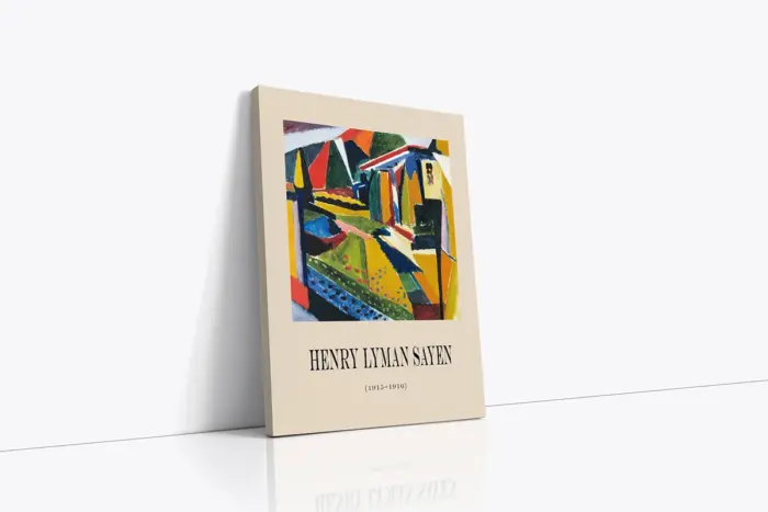 Henry Lyman Sayen Modern Manzara Eserleri Üçlü Kanvas Tablo | Cam Tablo | Mdf Tablo Seti | B33371 - Görsel 1