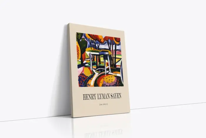 Henry Lyman Sayen Modern Manzara Eserleri Üçlü Kanvas Tablo | Cam Tablo | Mdf Tablo Seti | B33371 - Görsel 5