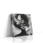 Tablosan Altın Maskeli Kadın Ve Kuşlar | Kanvas Tablo | Cam Tablo | Mdf Tablo | B33383