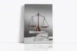 Adalet Simgeleri Üçlü Kanvas Tablo | Cam Tablo | Mdf Tablo Seti | B33392 - Görsel 6