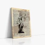 Tablosan Adalet Tanrıçası | Kanvas Tablo | Cam Tablo | Mdf Tablo | B33393