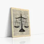 Tablosan Adalet Terazisi | Kanvas Tablo | Cam Tablo | Mdf Tablo | B33394