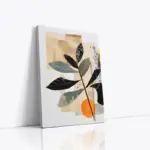 Desenler Ve Bitkiler İkili Kanvas Tablo | Cam Tablo | Mdf Tablo Seti | B33405