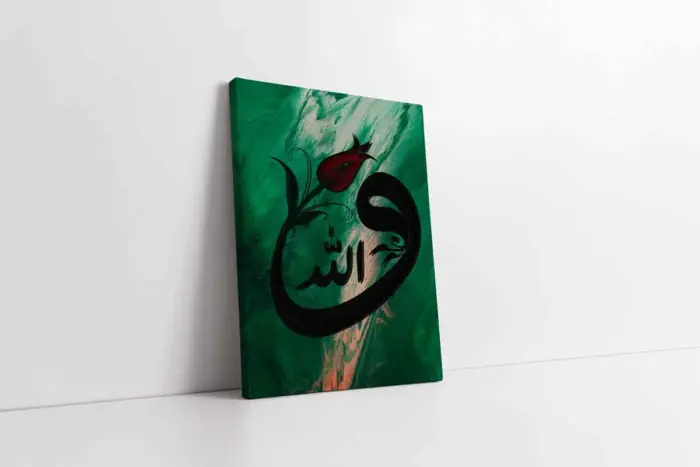 Lale Ve Vav | Kanvas Tablo | Cam Tablo | Mdf Tablo | B34013 - Görsel 1