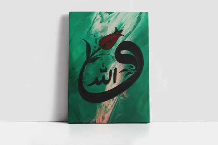 Lale Ve Vav | Kanvas Tablo | Cam Tablo | Mdf Tablo | B34013 - Görsel 2