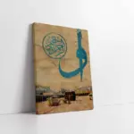 Elif Vav Ve Kabe | Kanvas Tablo | Cam Tablo | Mdf Tablo | B34022