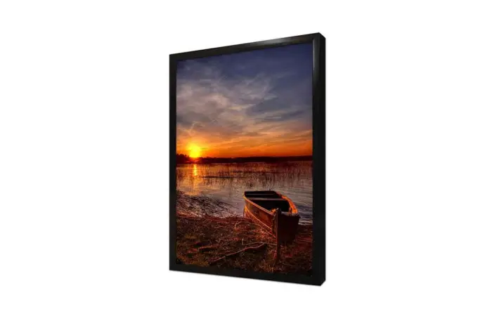 Göl Kenarında Sandal | Kanvas Tablo | Cam Tablo | Mdf Tablo | A01032 - Görsel 4