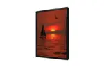 Gün Batımında Yelkenli | Kanvas Tablo | Cam Tablo | Mdf Tablo | A01033 - Görsel 4