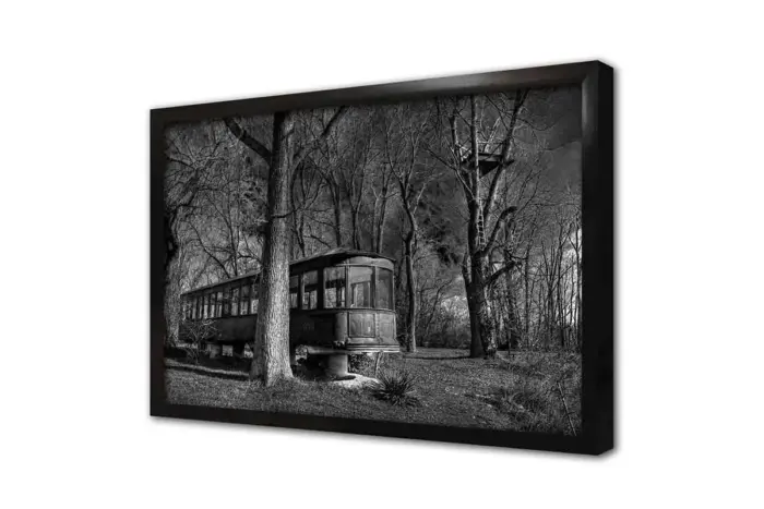Terk Edilmiş Tren Vagonu | Kanvas Tablo | Cam Tablo | Mdf Tablo | A01069 - Görsel 4