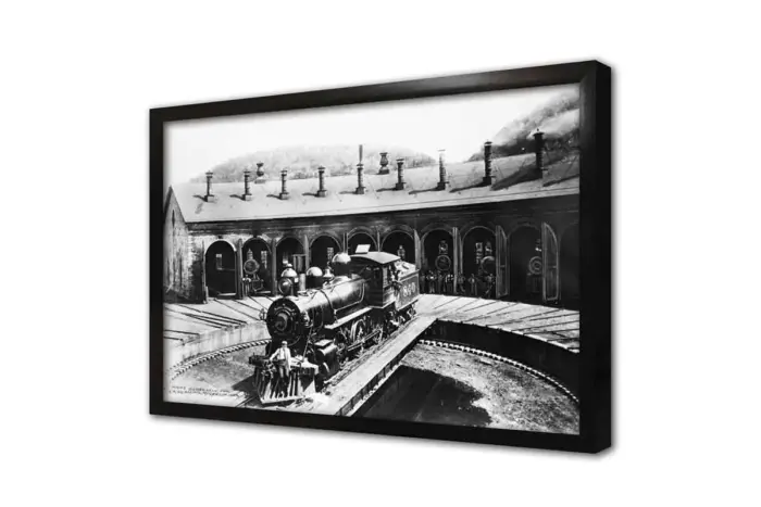 Nostaljik Tren Garı | Kanvas Tablo | Cam Tablo | Mdf Tablo | A01185 - Görsel 4