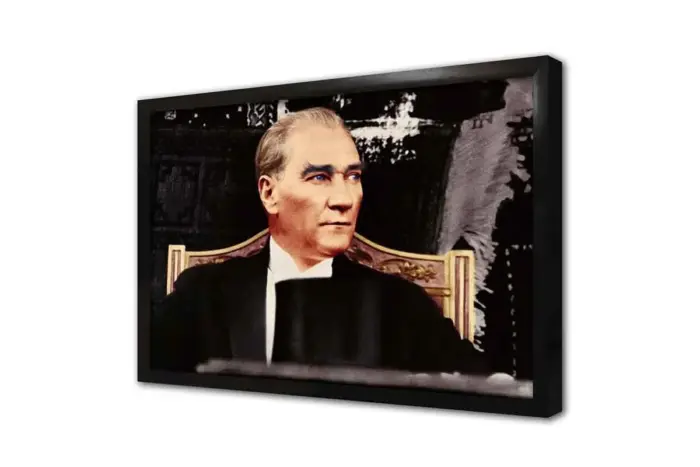 Atatürk Otururken | Kanvas Tablo | Cam Tablo | Mdf Tablo | A02026 - Görsel 4