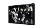 Atatürk Arkadaşlarıyla Sohbet Ederken | Kanvas Tablo | Cam Tablo | Mdf Tablo | A02055 - Görsel 4