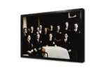 Atatürk İsmet İnönü Ve Kurmaylarıyla | Kanvas Tablo | Cam Tablo | Mdf Tablo | A02065 - Görsel 4