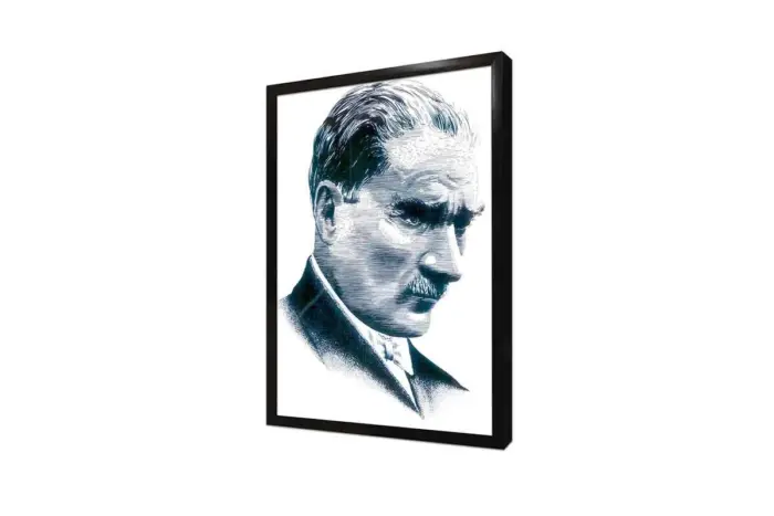 Atatürk Portre Eskizi | Kanvas Tablo | Cam Tablo | Mdf Tablo | A02079 - Görsel 4