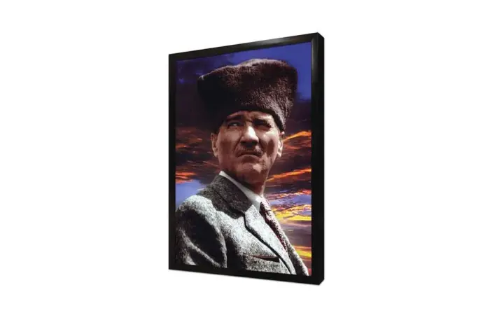 Atatürk Uzaklara Bakarken | Kanvas Tablo | Cam Tablo | Mdf Tablo | A02081 - Görsel 4