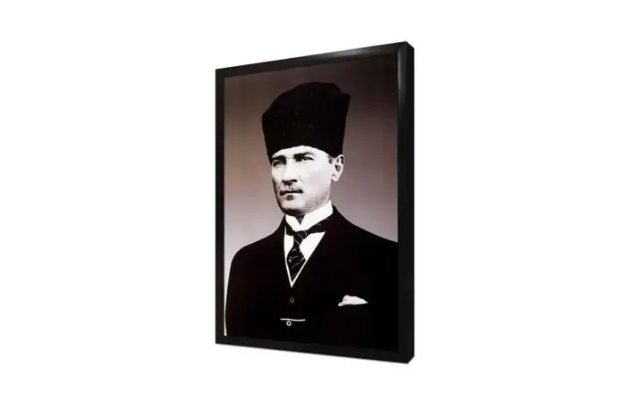 Kalpaklı Atatürk | Kanvas Tablo | Cam Tablo | Mdf Tablo | A02119 - Görsel 4
