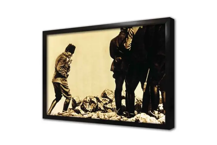 Atatürk Kocatepeye Çıkarken | Kanvas Tablo | Cam Tablo | Mdf Tablo | A02132 - Görsel 4