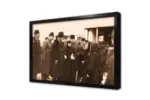 Atatürk Kız Çocuklarını Dinlerken | Kanvas Tablo | Cam Tablo | Mdf Tablo | A02134 - Görsel 4