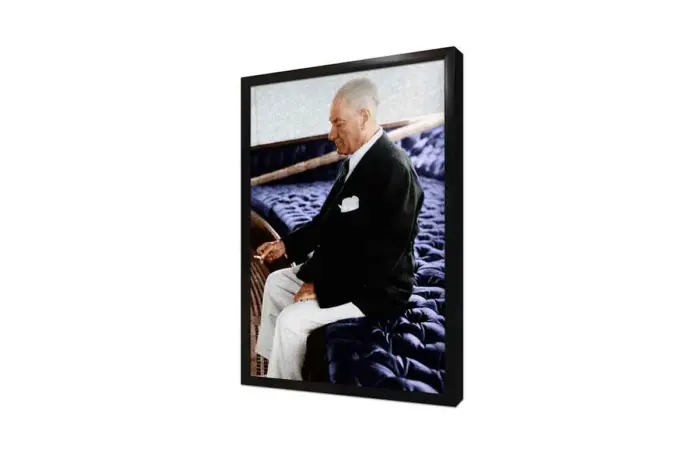 Atatürk Otururken | Kanvas Tablo | Cam Tablo | Mdf Tablo | A02143 - Görsel 4