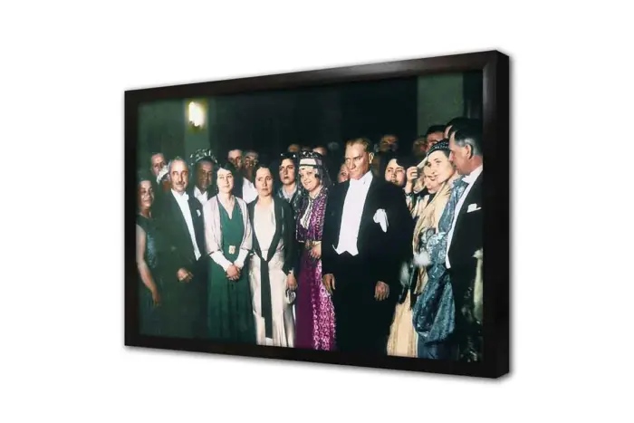 Atatürk Ve Halk | Kanvas Tablo | Cam Tablo | Mdf Tablo | A02159 - Görsel 4