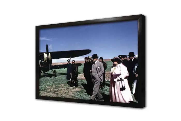 Atatürk Türk Hava Kurumu Tarihçesi | Kanvas Tablo | Cam Tablo | Mdf Tablo | A02186 - Görsel 4