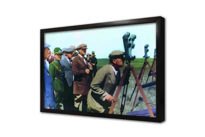 Renkli Atatürk | Kanvas Tablo | Cam Tablo | Mdf Tablo | A02191 - Görsel 4