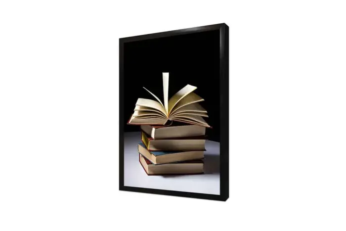 Kitap In Uçuşan Yaprakları | Kanvas Tablo | Cam Tablo | Mdf Tablo | A07248 - Görsel 4