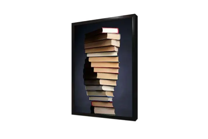 Kitap Kulesi | Kanvas Tablo | Cam Tablo | Mdf Tablo | A07276 - Görsel 4