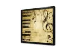 Piyano Ve Notalar | Kanvas Tablo | Cam Tablo | Mdf Tablo | A08023 - Görsel 4