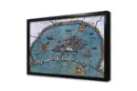 Piri Reis Haritası Venedik 1525 | Kanvas Tablo | Cam Tablo | Mdf Tablo | A12075 - Görsel 4
