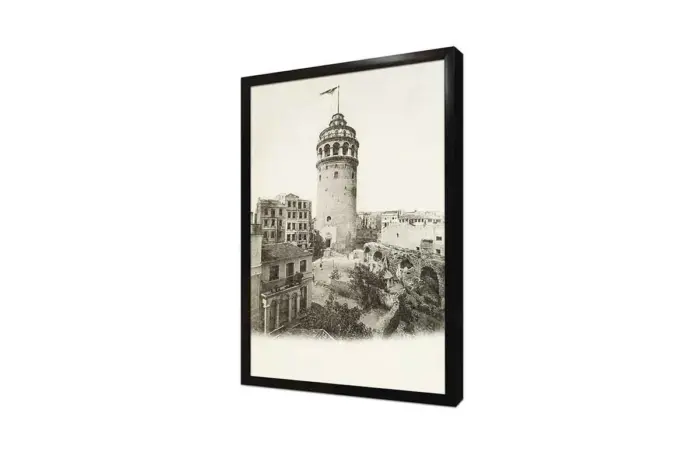 İstanbul Eski Galata | Kanvas Tablo | Cam Tablo | Mdf Tablo | A16280 - Görsel 4