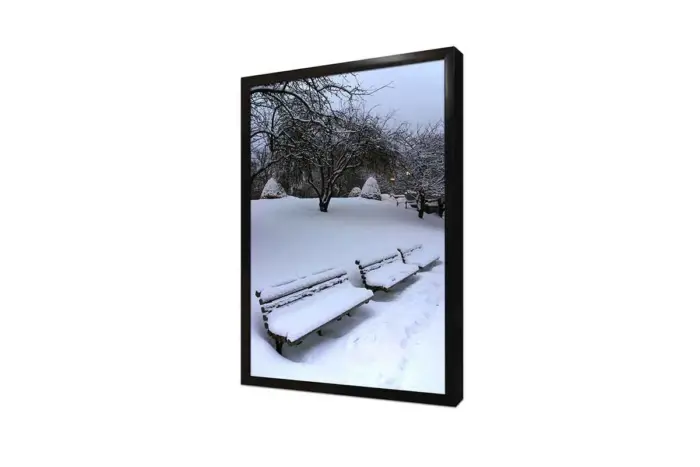 Karlar Altında Kalmış Park | Kanvas Tablo | Cam Tablo | Mdf Tablo | A20157 - Görsel 4