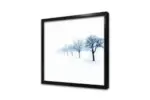 Karlı Ağaçlar Siyah Beyaz | Kanvas Tablo | Cam Tablo | Mdf Tablo | A20891 - Görsel 4