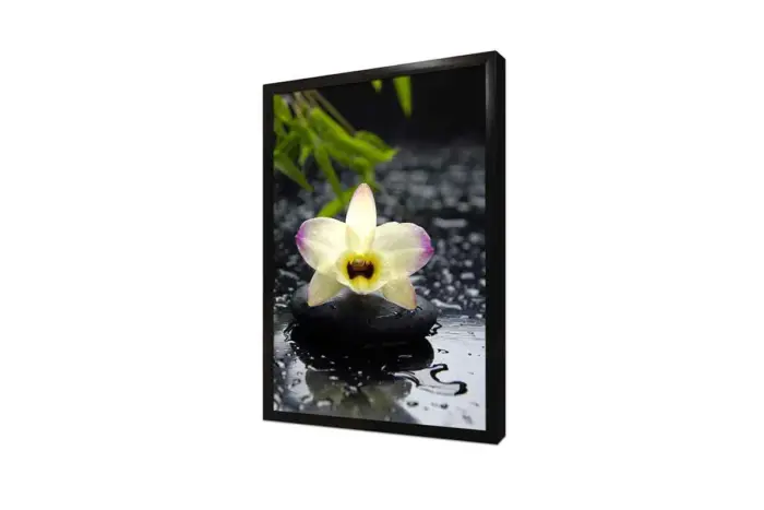 Spa Taşları Ve Orkide | Kanvas Tablo | Cam Tablo | Mdf Tablo | A23189 - Görsel 4