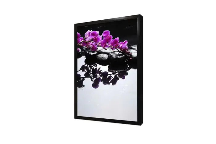 Spa Taşları Ve Orkide | Kanvas Tablo | Cam Tablo | Mdf Tablo | A23207 - Görsel 4