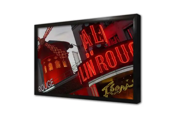 Fransa Moulin Rouge | Kanvas Tablo | Cam Tablo | Mdf Tablo | A27056 - Görsel 4