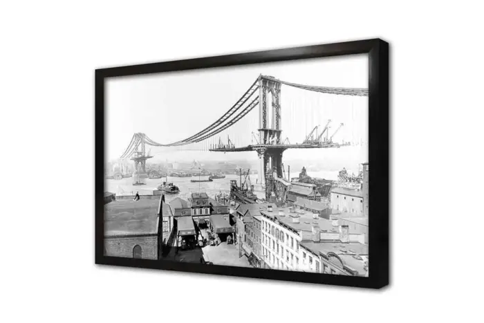 Manhattan Beyaz Köprü | Kanvas Tablo | Cam Tablo | Mdf Tablo | A27103 - Görsel 4