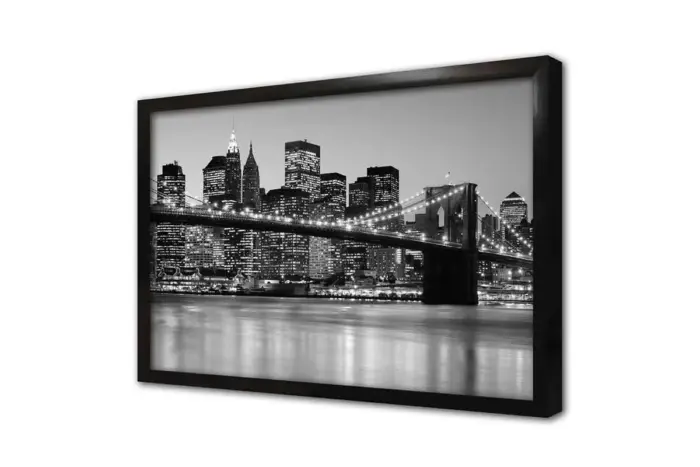 Siyah Beyaz New York | Kanvas Tablo | Cam Tablo | Mdf Tablo | A27145 - Görsel 4