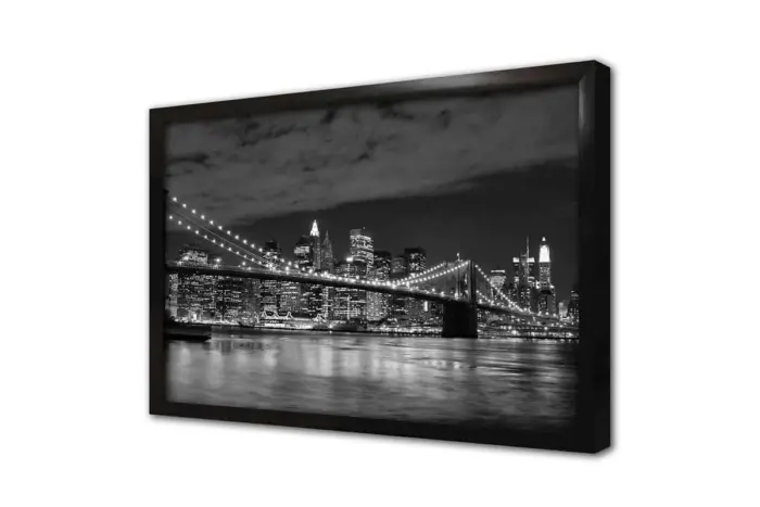 Siyah Beyaz New York | Kanvas Tablo | Cam Tablo | Mdf Tablo | A27146 - Görsel 4